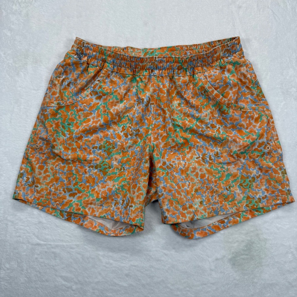 Columbia PFG UPF 50 Fishing Shorts Floral Print Performance Gear Outdoor Small